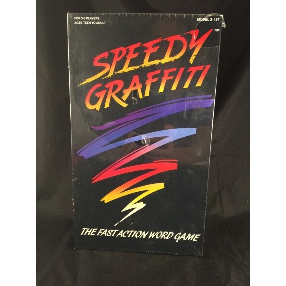 Games Speedy Graffiti Fast Action Word Game New in Box factory sealed a2